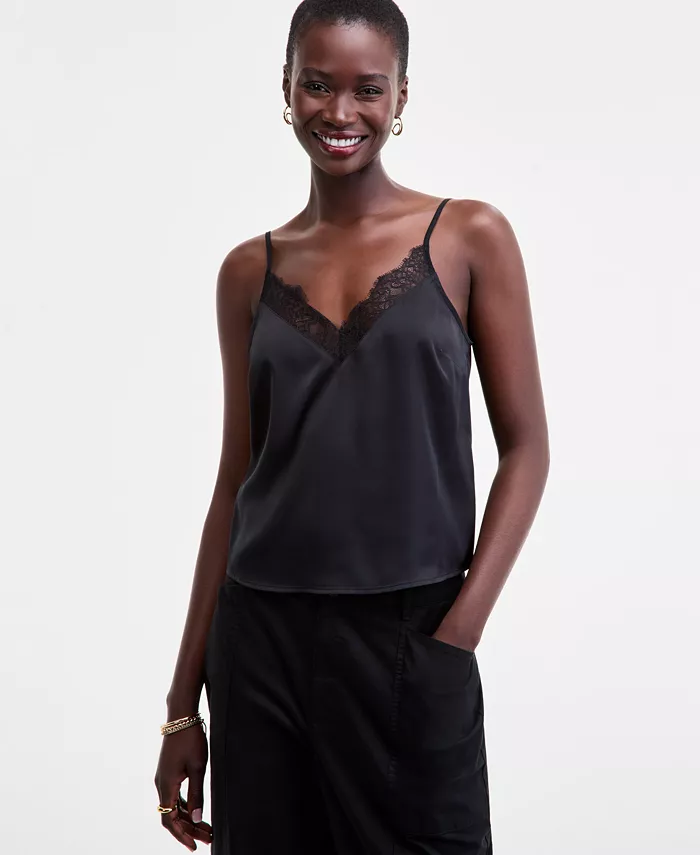 Женская майка с кружевной отделкой On 34th, черный
Женская майка с кружевной отделкой On 34th, черный