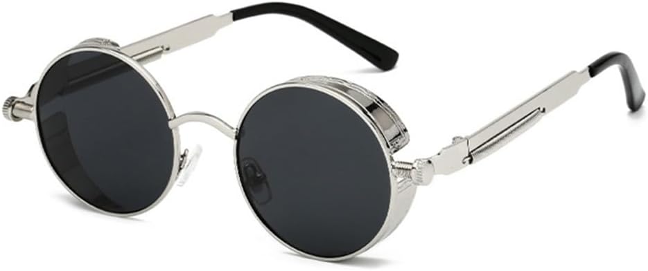 Винтажные красные солнцезащитные очки в стиле стимпанк для мужчин, круглые, из сплава металла, ретро-солнцезащитные очки для женщин, готические солнцезащитные очки VFDHN, 4 Silver Black
Винтажные красные солнцезащитные очки в стиле стимпанк для мужчин, круглые, из сплава металла, ретро-солнцезащитные очки для женщин, готические солнцезащитные очки VFDHN, 4 Silver Black