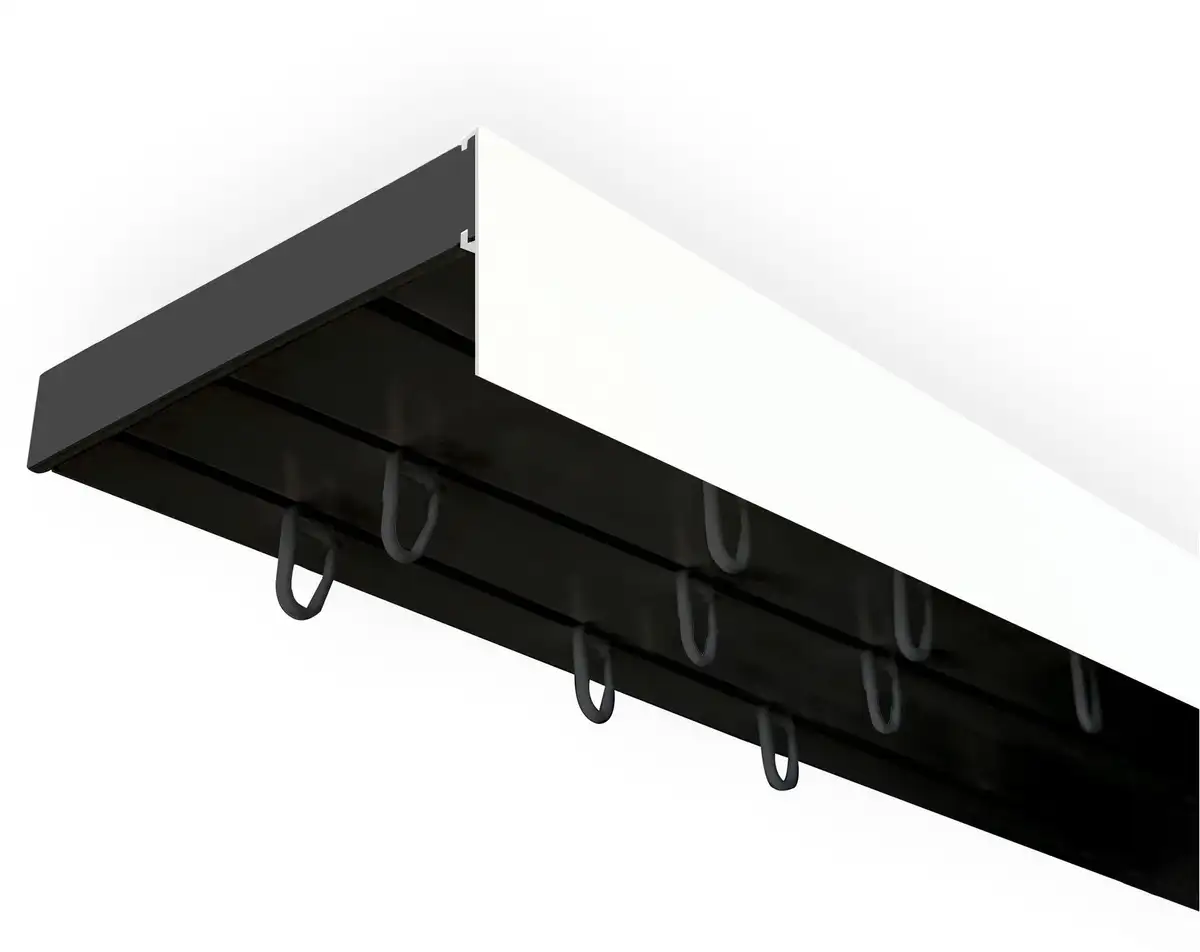 SN DECO GROUP Карниз для штор "Карниз SH (1) с панелью 5 см", 3 направляющие, фиксированный размер 450 см, черно-белый
SN DECO GROUP Карниз для штор "Карниз SH (1) с панелью 5 см", 3 направляющие, фиксированный размер 450 см, черно-белый