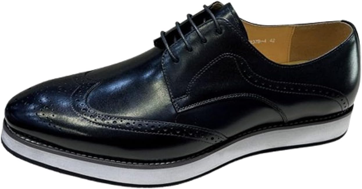 Мужские туфли Santimon Wingtip Oxfords, Кожаные дерби с легкой амортизирующей подошвой, Деловая повседневная обувь для офиса и свадьбы, черный
Мужские туфли Santimon Wingtip Oxfords, Кожаные дерби с легкой амортизирующей подошвой, Деловая повседневная обувь для офиса и свадьбы, черный