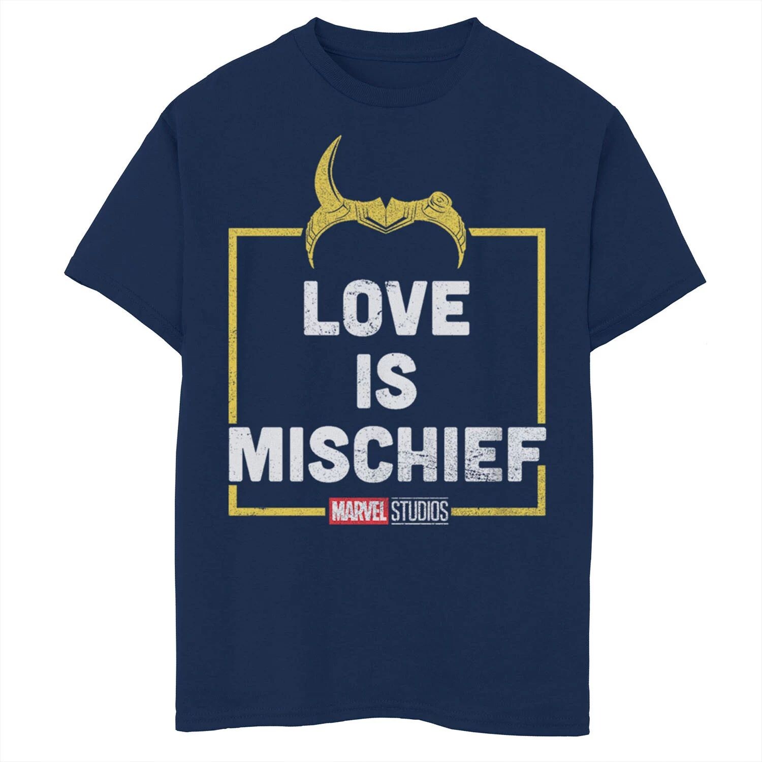 Футболка с рисунком Marvel Loki Love Is Mischief для мальчиков 8–20 лет Licensed Character, синий
Футболка с рисунком Marvel Loki Love Is Mischief для мальчиков 8–20 лет Licensed Character, синий