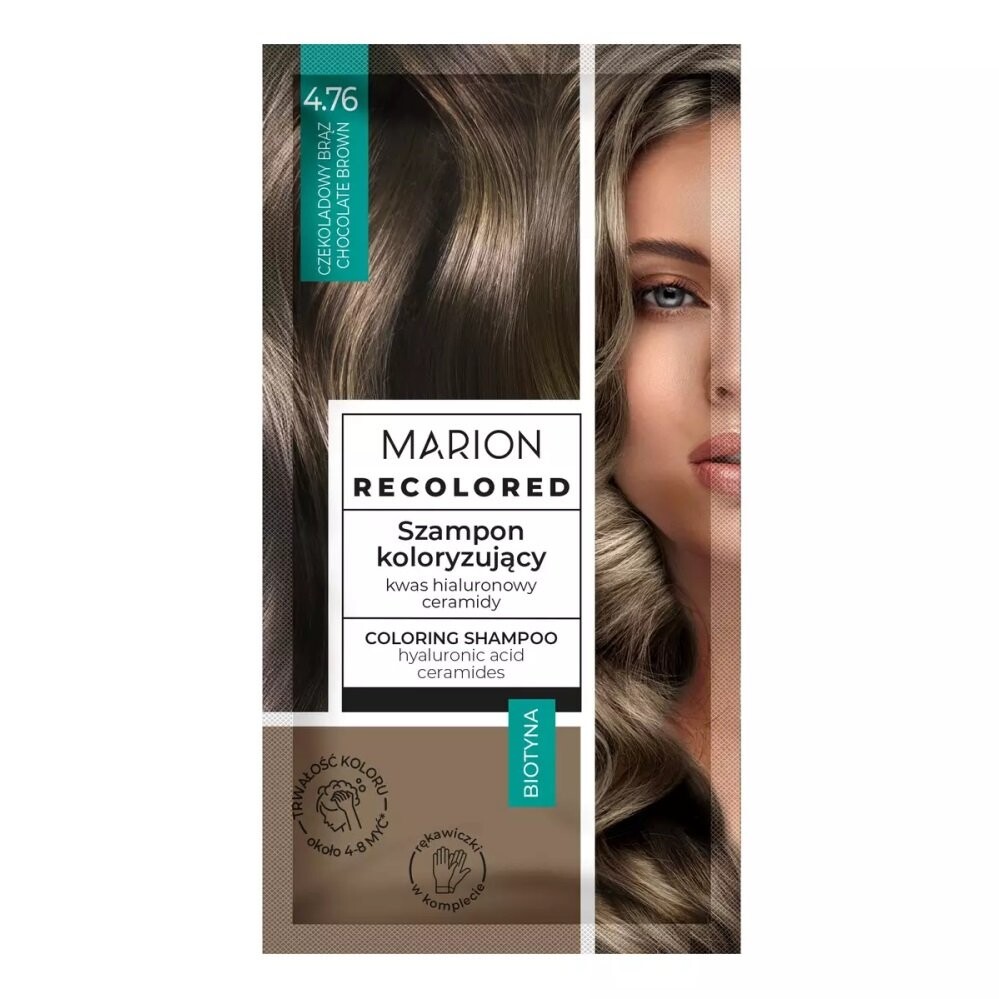 Marion, Recolored, шампунь-краситель, 4,76 шоколадно-коричневый, 35 мл
Marion, Recolored, шампунь-краситель, 4,76 шоколадно-коричневый, 35 мл