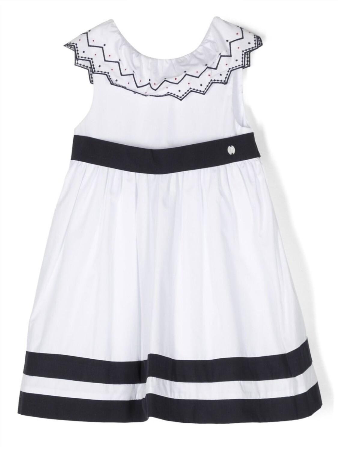 Расклешенное платье с геометричным воротником Patachou, белый
Расклешенное платье с геометричным воротником Patachou, белый