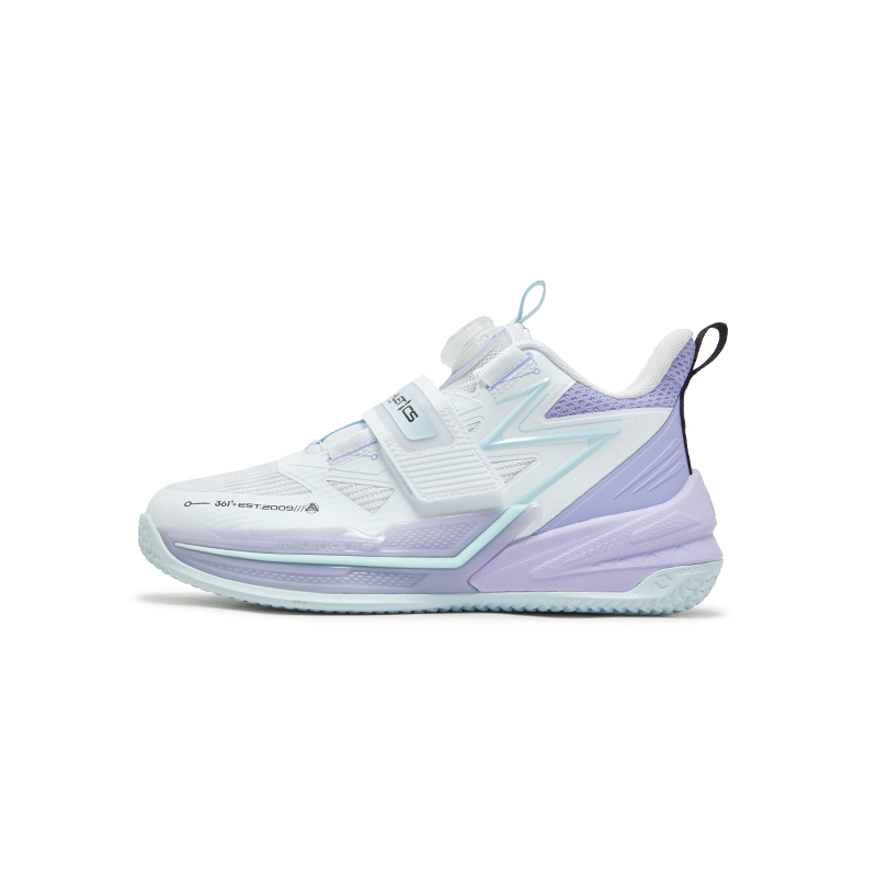 361°KIDS Детские баскетбольные кроссовки с противоскользящими амортизаторами и износостойкими свойствами, белые, фиолетовые
361°KIDS Детские баскетбольные кроссовки с противоскользящими амортизаторами и износостойкими свойствами, белые, фиолетовые