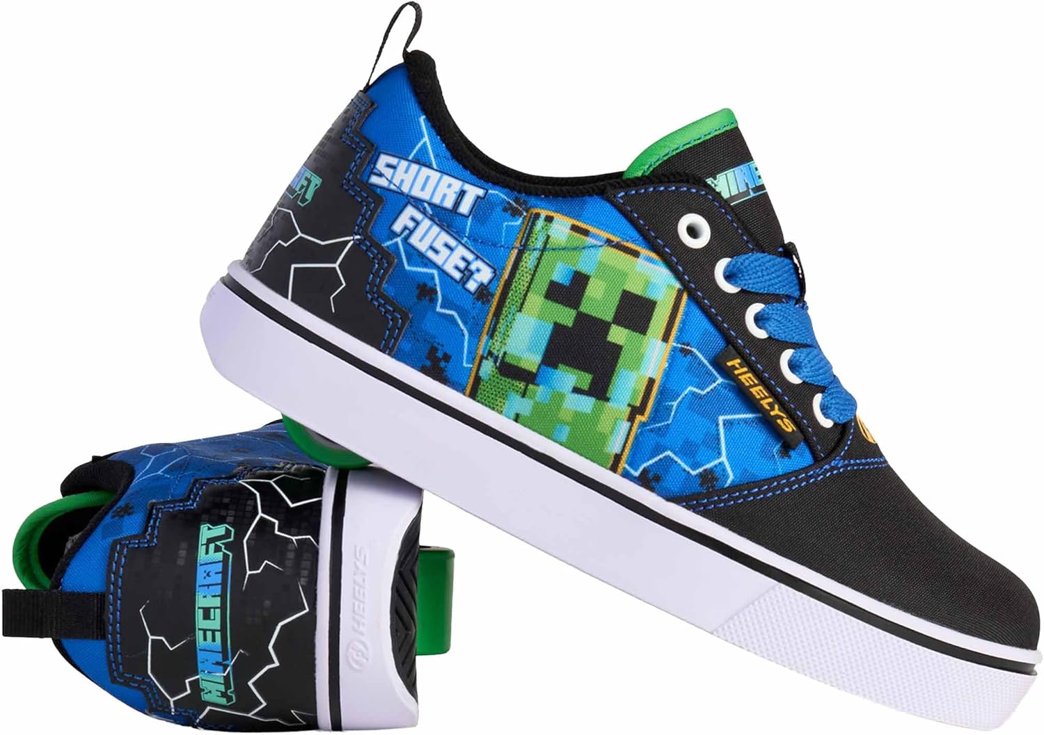 Кроссовки HEELYS для унисекса Minecraft Pro 20 (для маленьких детей/старших детей/взрослых), черный/синий/зеленый
Кроссовки HEELYS для унисекса Minecraft Pro 20 (для маленьких детей/старших детей/взрослых), черный/синий/зеленый