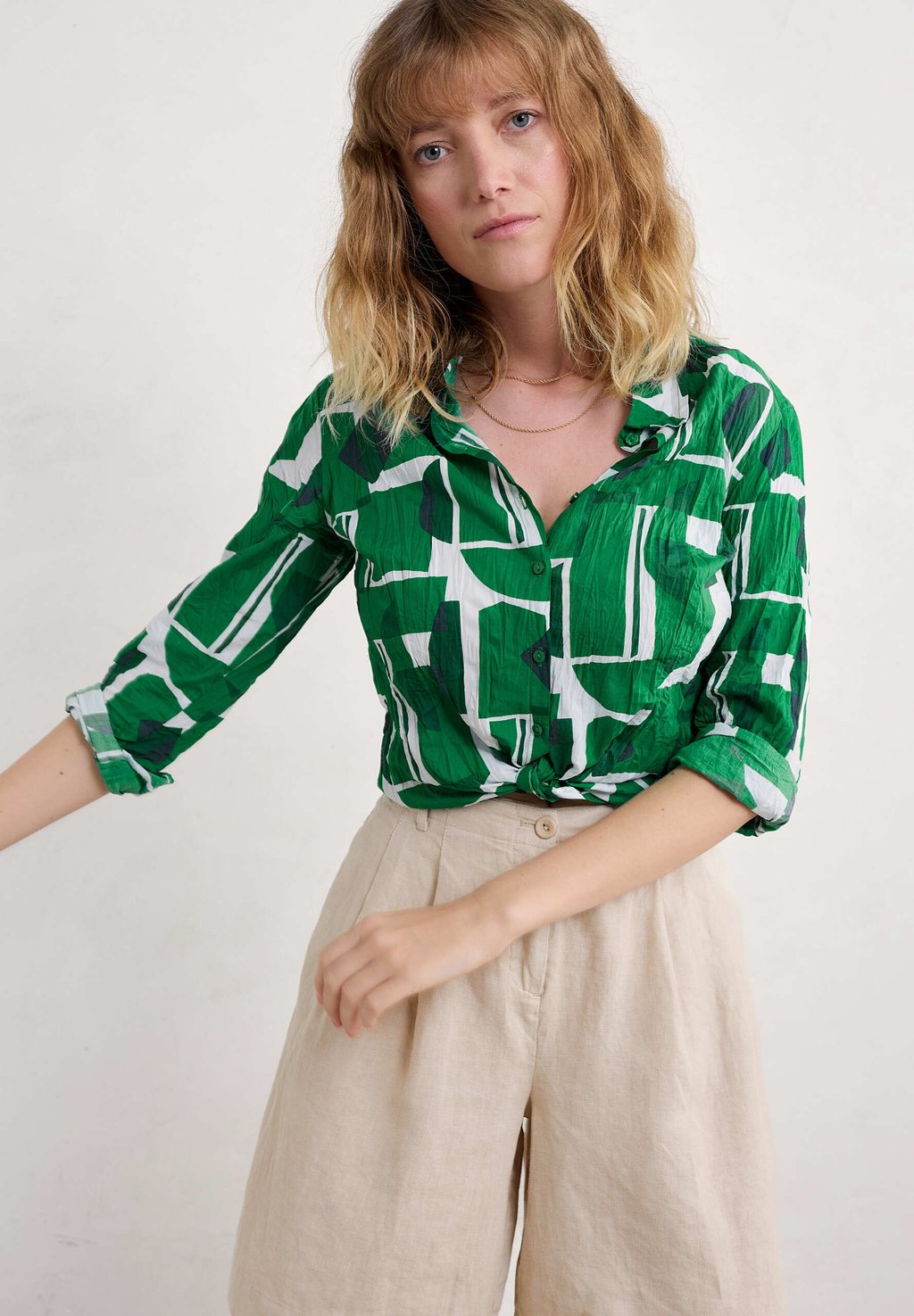 Блузка на пуговицах LARISSA Seasalt Cornwall, зеленый
Блузка на пуговицах LARISSA Seasalt Cornwall, зеленый