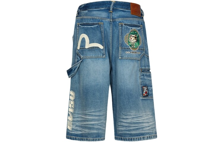 Джинсовые шорты мужские джинсовые синие Evisu, синий
Джинсовые шорты мужские джинсовые синие Evisu, синий