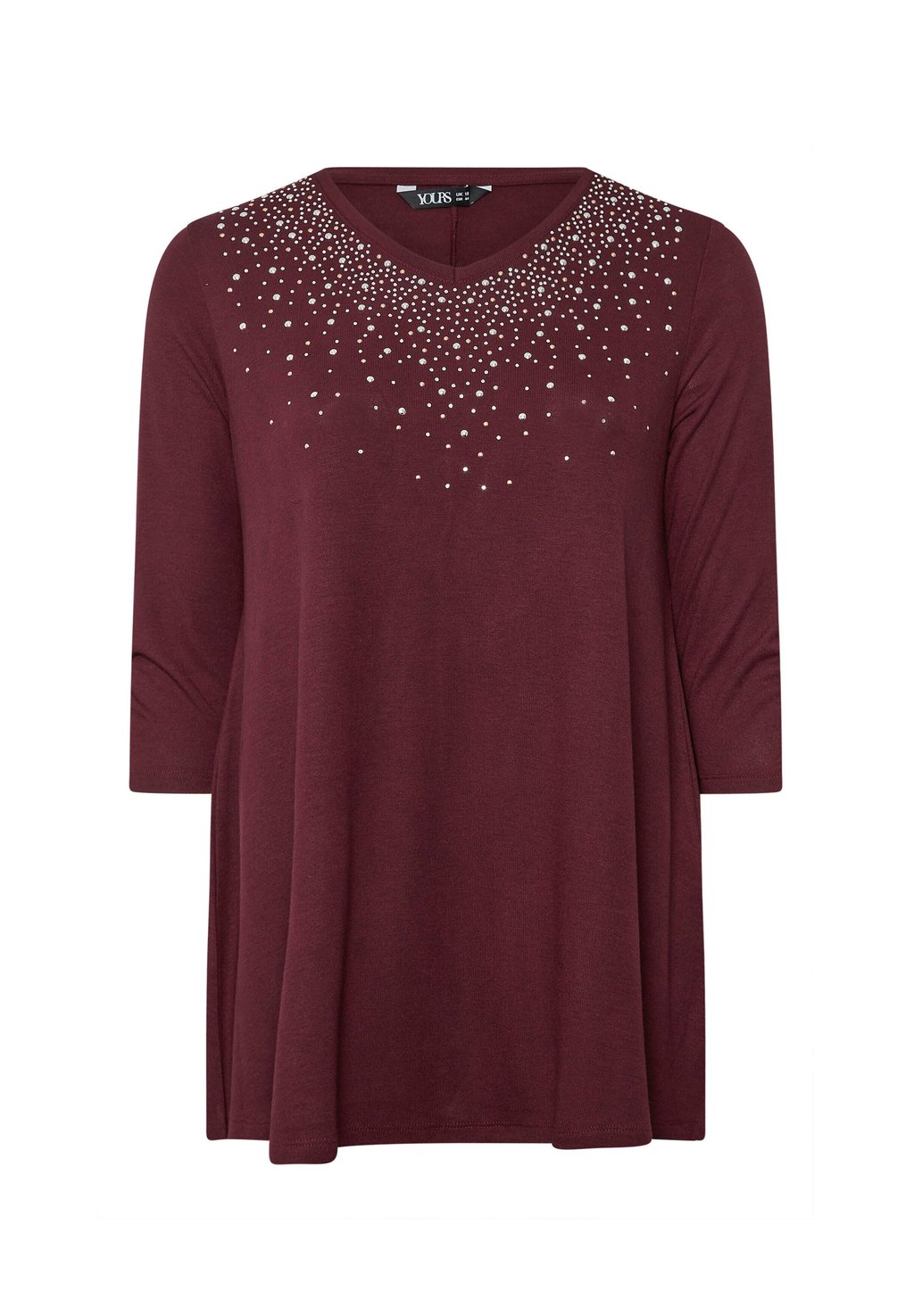 Базовая футболка Yours Clothing, бордовый
Базовая футболка Yours Clothing, бордовый