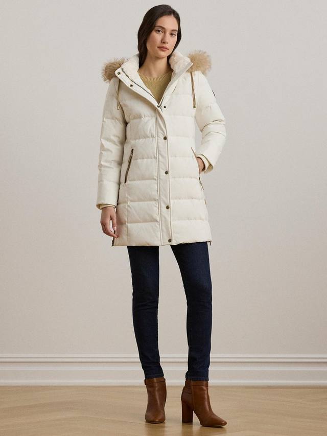 Утепленное длинное пальто Lauren с капюшоном из искусственного меха Ralph Lauren, Cream
Утепленное длинное пальто Lauren с капюшоном из искусственного меха Ralph Lauren, Cream