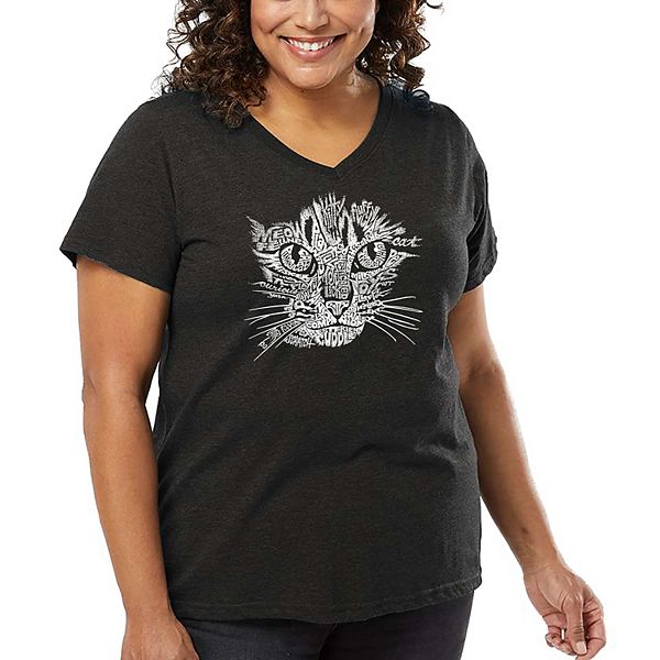 Женская футболка plus size с V-образным вырезом и принтом Cat Face La Pop Art, Grey, Серый, Женская футболка plus size с V-образным вырезом и принтом Cat Face La Pop Art, Grey
Женская футболка plus size с V-образным вырезом и принтом Cat Face La Pop Art, Grey, Серый, Женская футболка plus size с V-образным вырезом и принтом Cat Face La Pop Art, Grey
