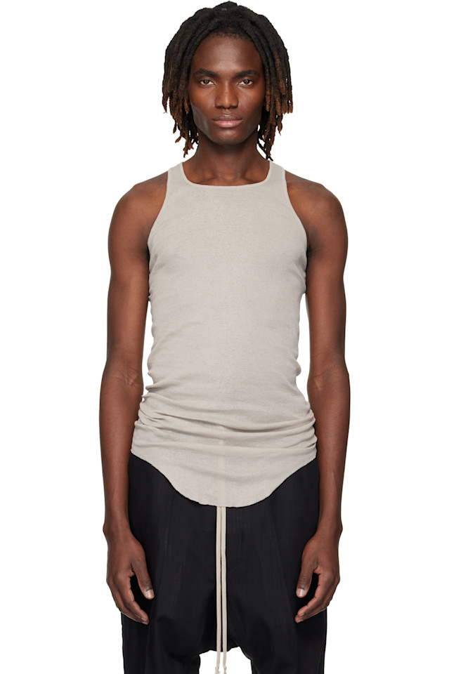 Rick Owens Топ Off-White Temple Basic Rib Tank Top
Rick Owens Топ Off-White Temple Basic Rib Tank Top