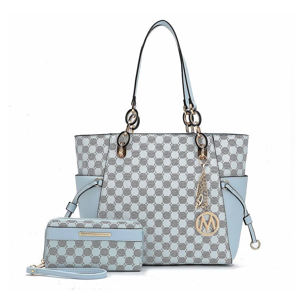 Сумка-тоут с круглым принтом MKF Collection XeniaСумочка с кошельком от Mia K — 2 шт., цвет Light Blue
Сумка-тоут с круглым принтом MKF Collection XeniaСумочка с кошельком от Mia K — 2 шт., цвет Light Blue