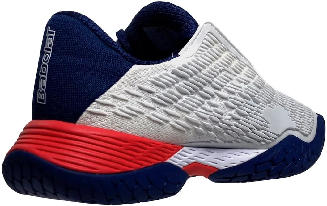 Мужские теннисные кроссовки Babolat Propulse Fury для всех покрытий, белый/синий
Мужские теннисные кроссовки Babolat Propulse Fury для всех покрытий, белый/синий