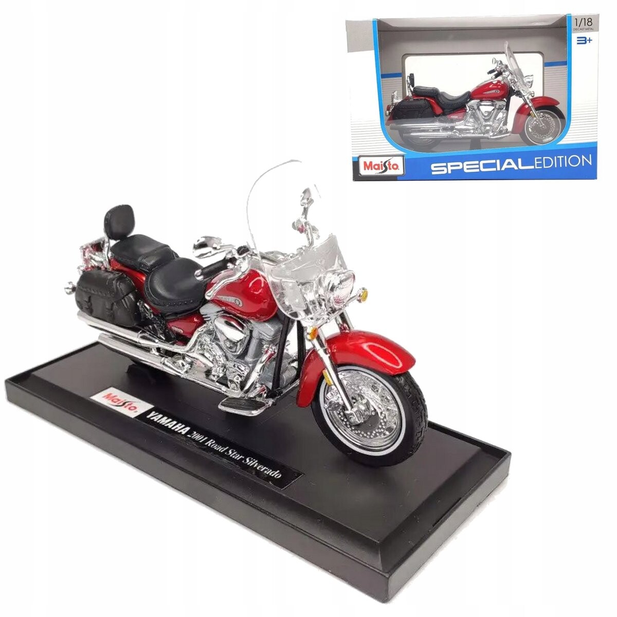 Модель Yamaha Road Star Silverado 2001 года в масштабе 1:18, мотоциклетный двигатель Maisto HLO
Модель Yamaha Road Star Silverado 2001 года в масштабе 1:18, мотоциклетный двигатель Maisto HLO