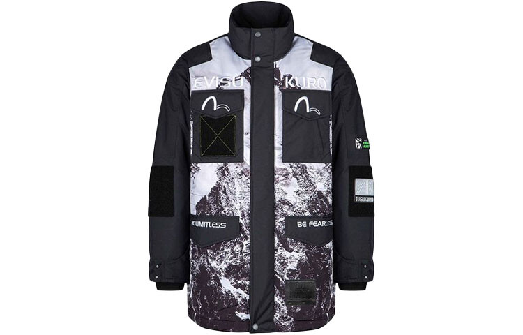 Пуховик мужской черный Evisu, черный
Пуховик мужской черный Evisu, черный