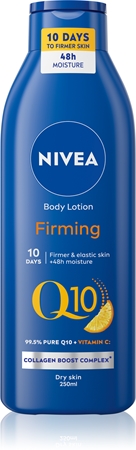 Укрепляющее молочко для тела для сухой кожи NIVEA Q10 Plus, 250 ml
Укрепляющее молочко для тела для сухой кожи NIVEA Q10 Plus, 250 ml