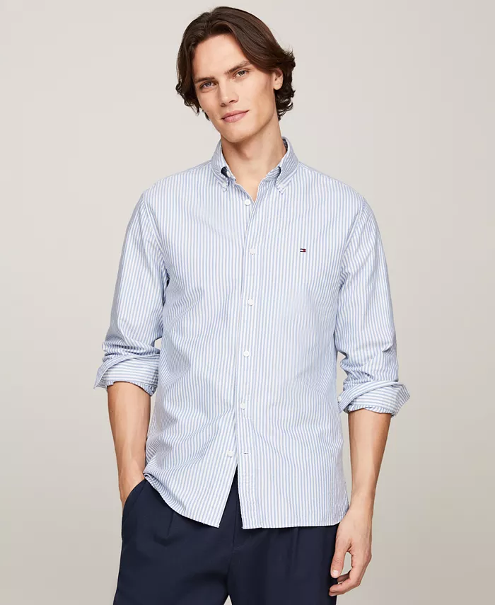 Мужская классическая полосатая рубашка Oxford с длинным рукавом Heritage Tommy Hilfiger, синий
Мужская классическая полосатая рубашка Oxford с длинным рукавом Heritage Tommy Hilfiger, синий