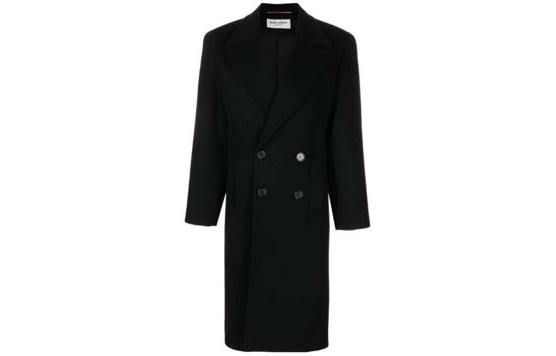 Пальто женское Saint Laurent на пуговицах, черный
Пальто женское Saint Laurent на пуговицах, черный