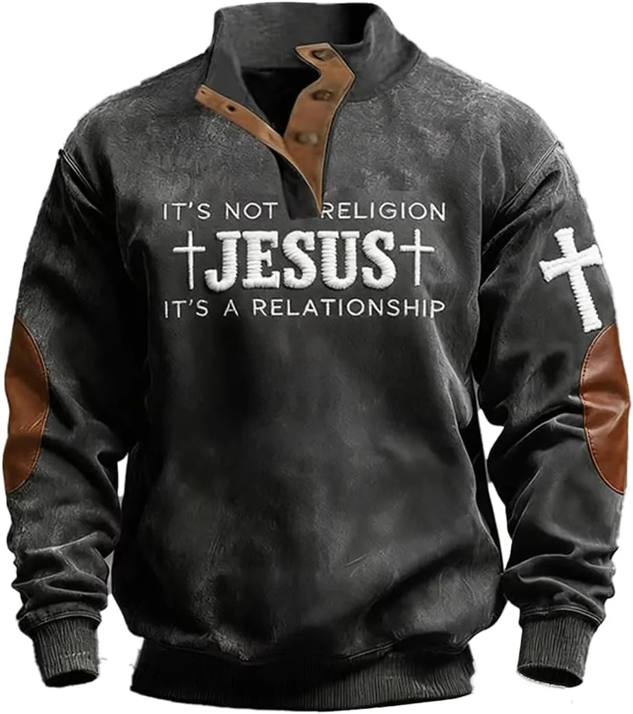 Мужская футболка Jesus Not A Religion It's A Relationship с христианским крестом CIVIZIPET
Мужская футболка Jesus Not A Religion It's A Relationship с христианским крестом CIVIZIPET