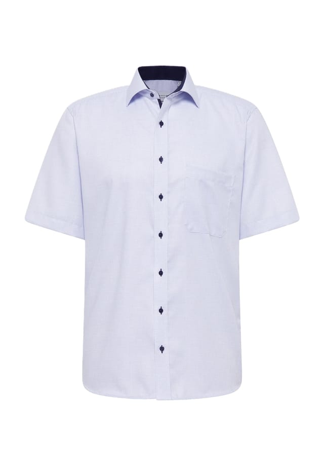 Рубашка делового покроя с коротким рукавом и воротником-стойкой Kent Eterna, голубой
Рубашка делового покроя с коротким рукавом и воротником-стойкой Kent Eterna, голубой