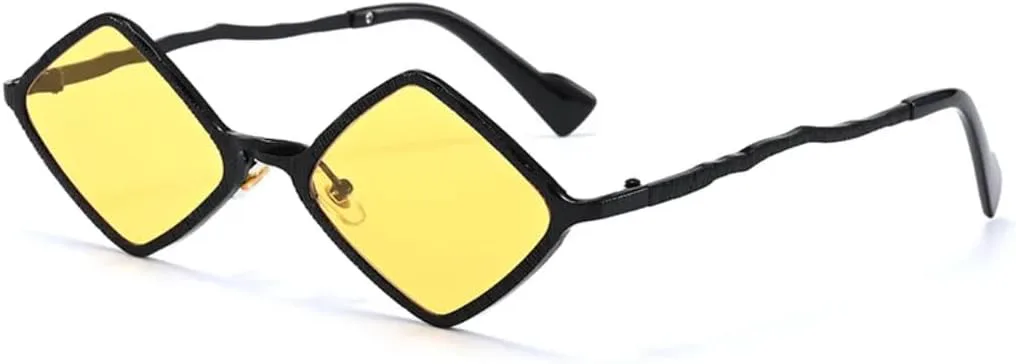 Женские солнцезащитные очки в маленькой металлической оправе в стиле панк, модные солнцезащитные очки с защитой от УФ-излучения UV400 TKKTLLT, Black-yellow
Женские солнцезащитные очки в маленькой металлической оправе в стиле панк, модные солнцезащитные очки с защитой от УФ-излучения UV400 TKKTLLT, Black-yellow