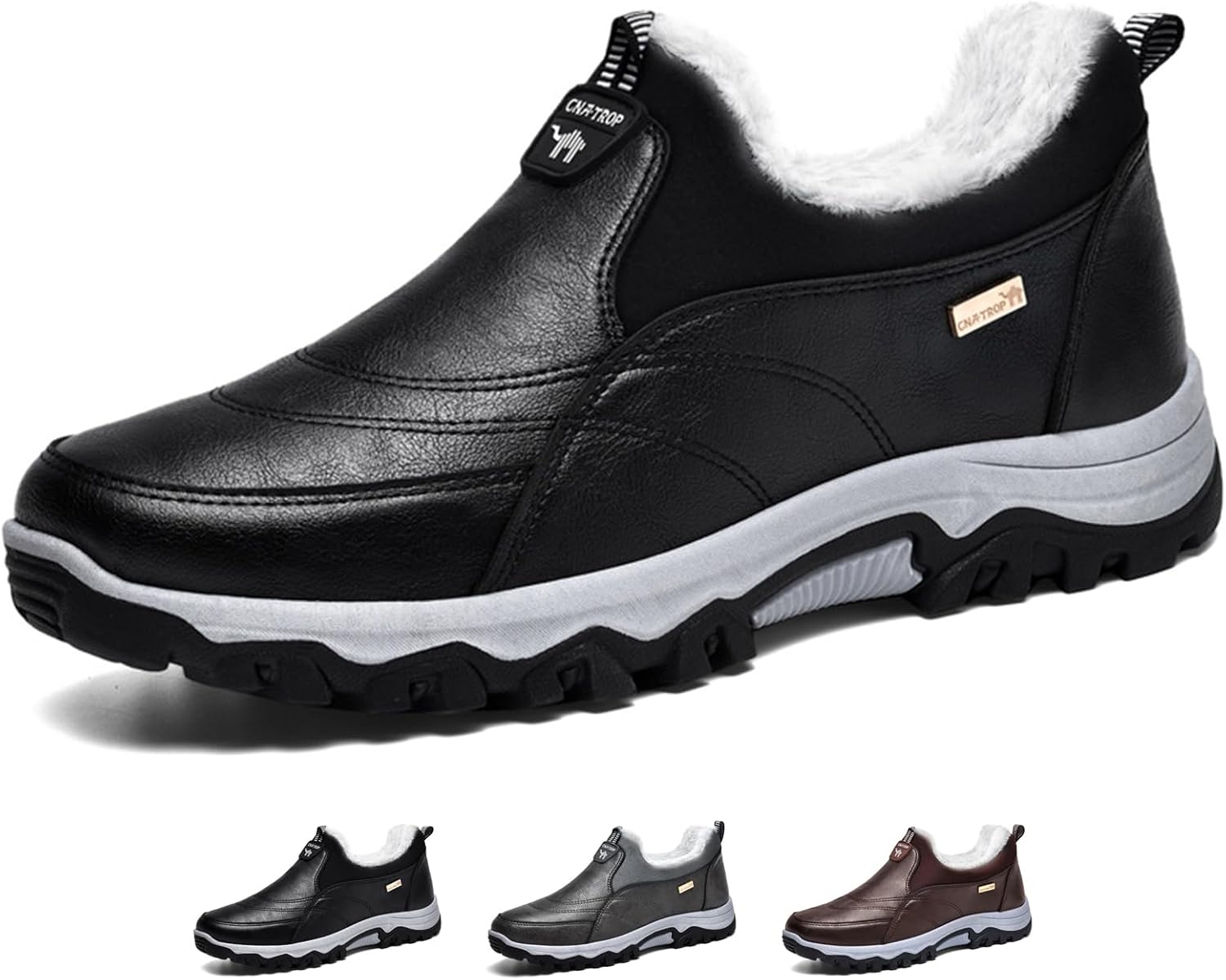 Мужские зимние снегоходные сапоги Zeberfi с теплой меховой подкладкой, легко надеваются, повседневные для зимнего туризма, противоскользящие, водонепроницаемые, кожаные ботинки для походов, легкие для прогулок и пешего туризма, черный
Мужские зимние снегоходные сапоги Zeberfi с теплой меховой подкладкой, легко надеваются, повседневные для зимнего туризма, противоскользящие, водонепроницаемые, кожаные ботинки для походов, легкие для прогулок и пешего туризма, черный