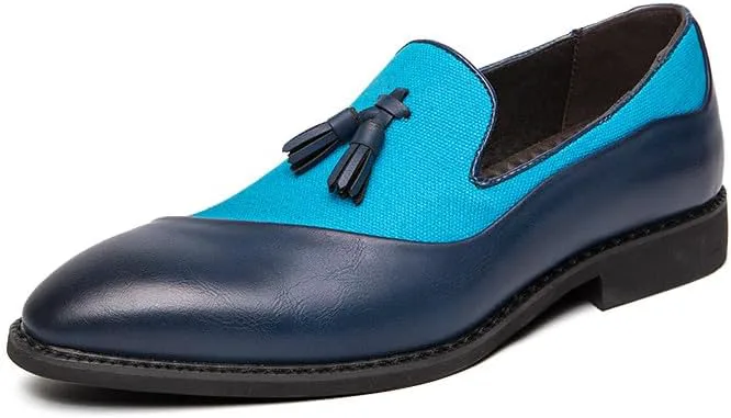 Мужские туфли Santimon с лоферами-лоферами с кисточками, с панельным пэчворком, роскошные свадебные и офисные туфли для мужчин, синий
Мужские туфли Santimon с лоферами-лоферами с кисточками, с панельным пэчворком, роскошные свадебные и офисные туфли для мужчин, синий