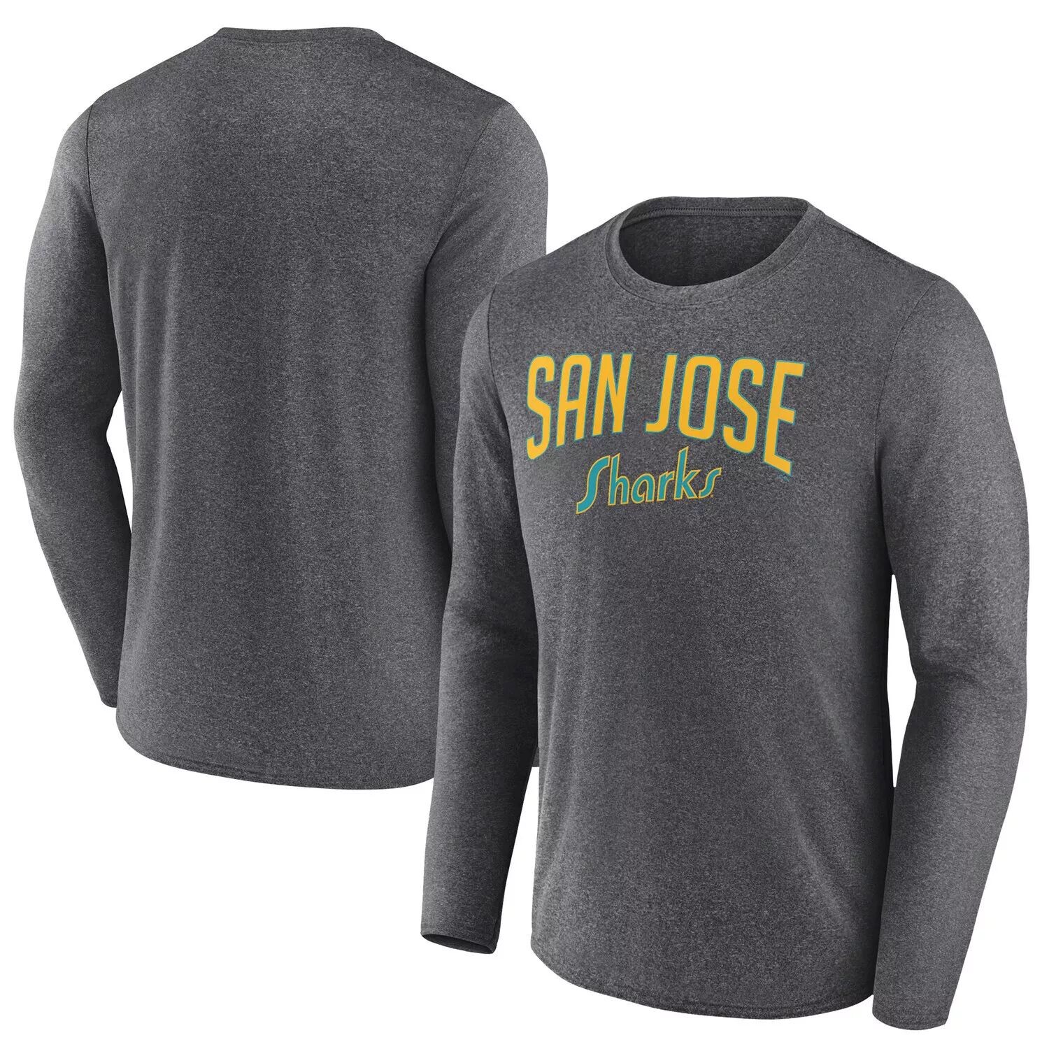 Мужская футболка с длинными рукавами и фирменным логотипом Heather Charcoal San Jose Sharks Special Edition 2.0 Fanatics
Мужская футболка с длинными рукавами и фирменным логотипом Heather Charcoal San Jose Sharks Special Edition 2.0 Fanatics