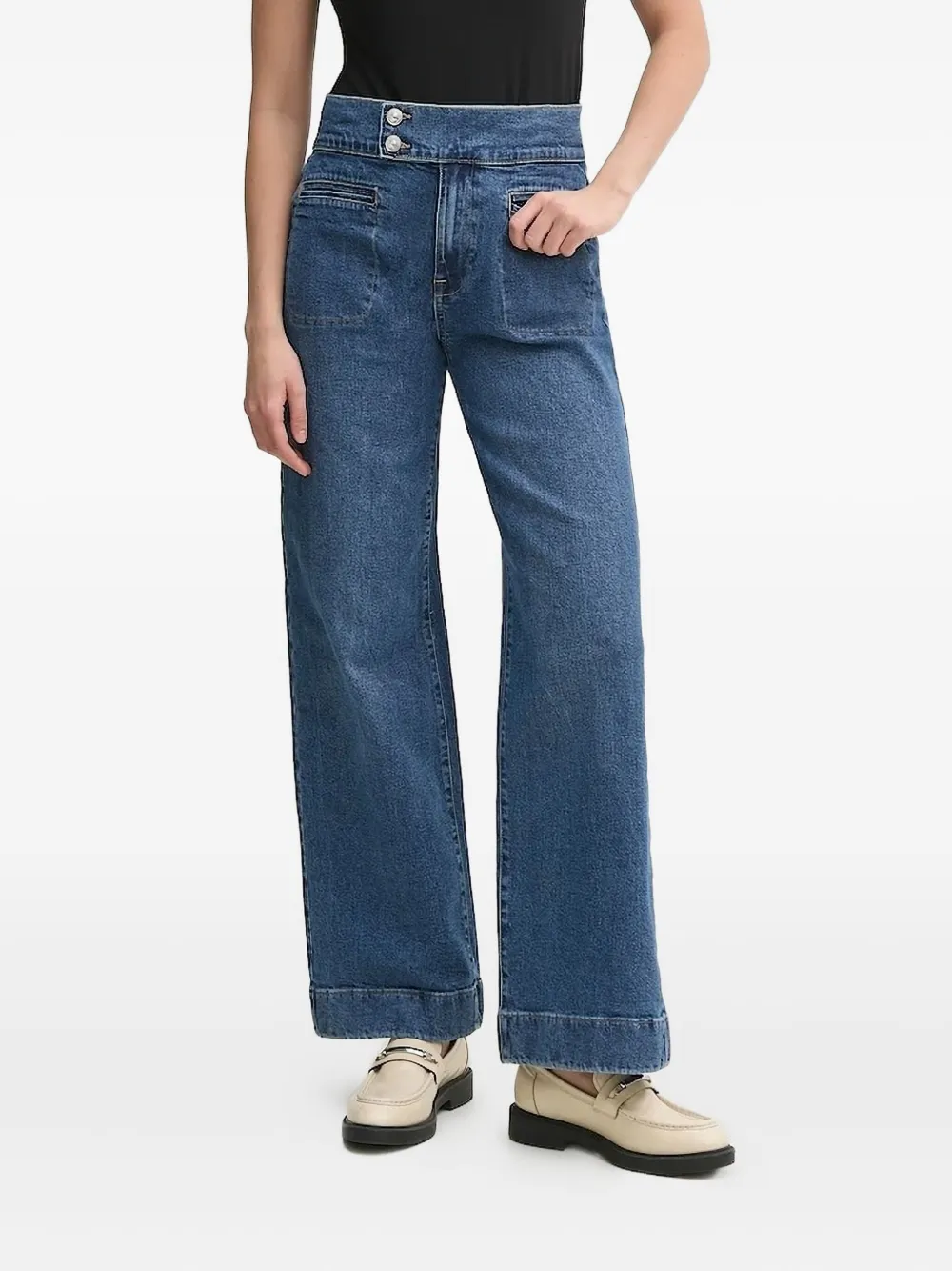 Джинсы с прорезными карманами DKNY, синий
Джинсы с прорезными карманами DKNY, синий