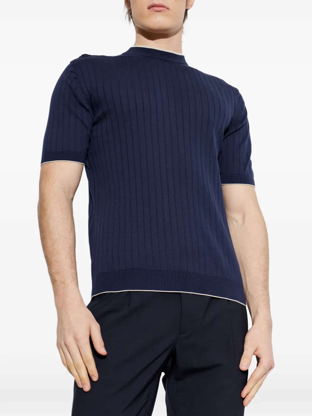 Футболка с короткими рукавами в рубчик Eleventy, синий
Футболка с короткими рукавами в рубчик Eleventy, синий