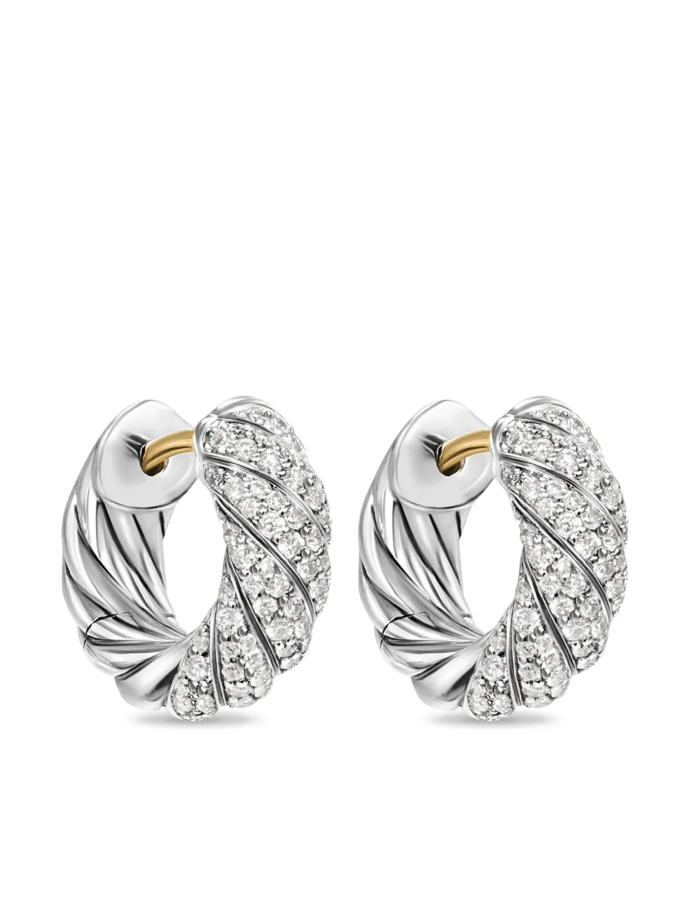 Серебряные серьги-кольца Sculpted Cable с бриллиантами (14.4 мм) David Yurman, серебяный
Серебряные серьги-кольца Sculpted Cable с бриллиантами (14.4 мм) David Yurman, серебяный