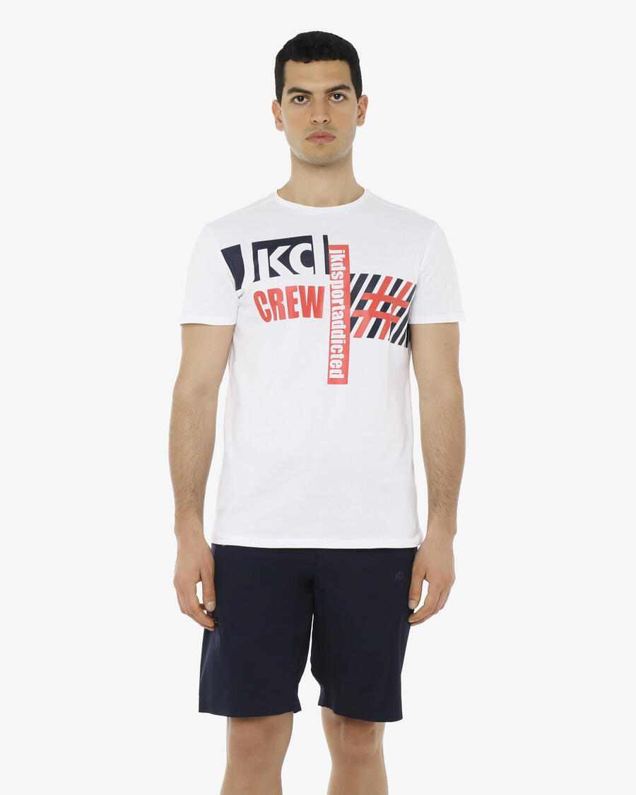 JAKED Белая хлопковая фитнес-футболка для мужчин
JAKED Белая хлопковая фитнес-футболка для мужчин