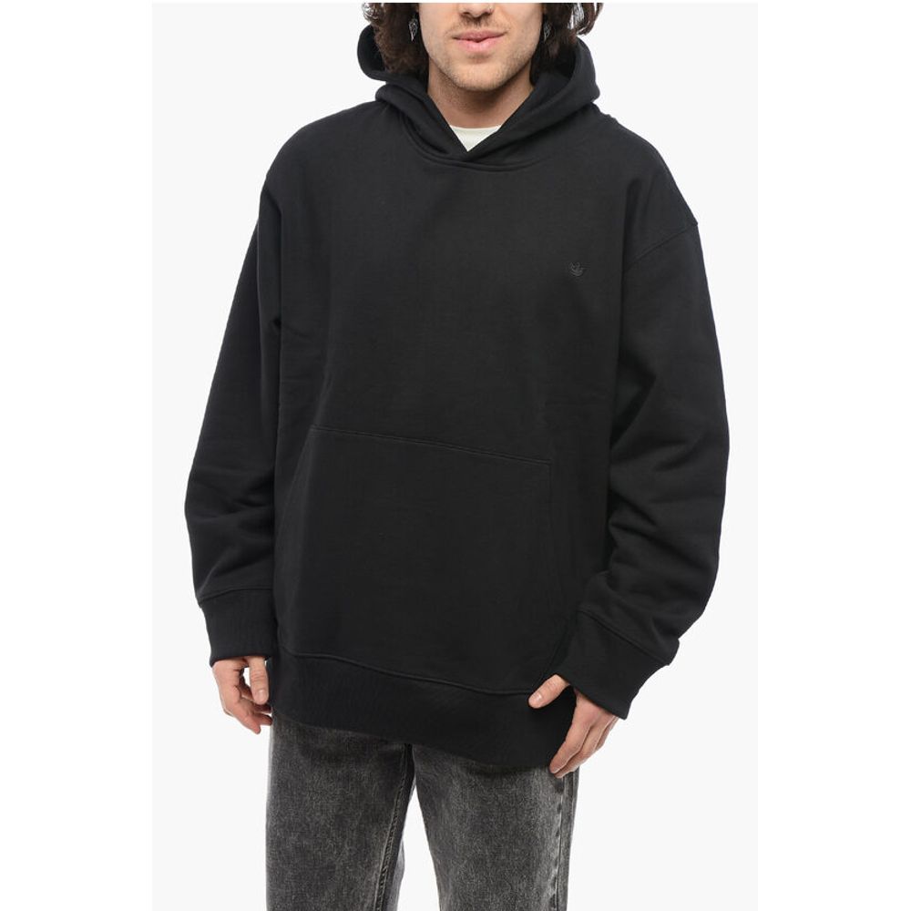 Толстовка с капюшоном из хлопка с флисовым наполнителем и накладным карманом Adidas, Black
Толстовка с капюшоном из хлопка с флисовым наполнителем и накладным карманом Adidas, Black