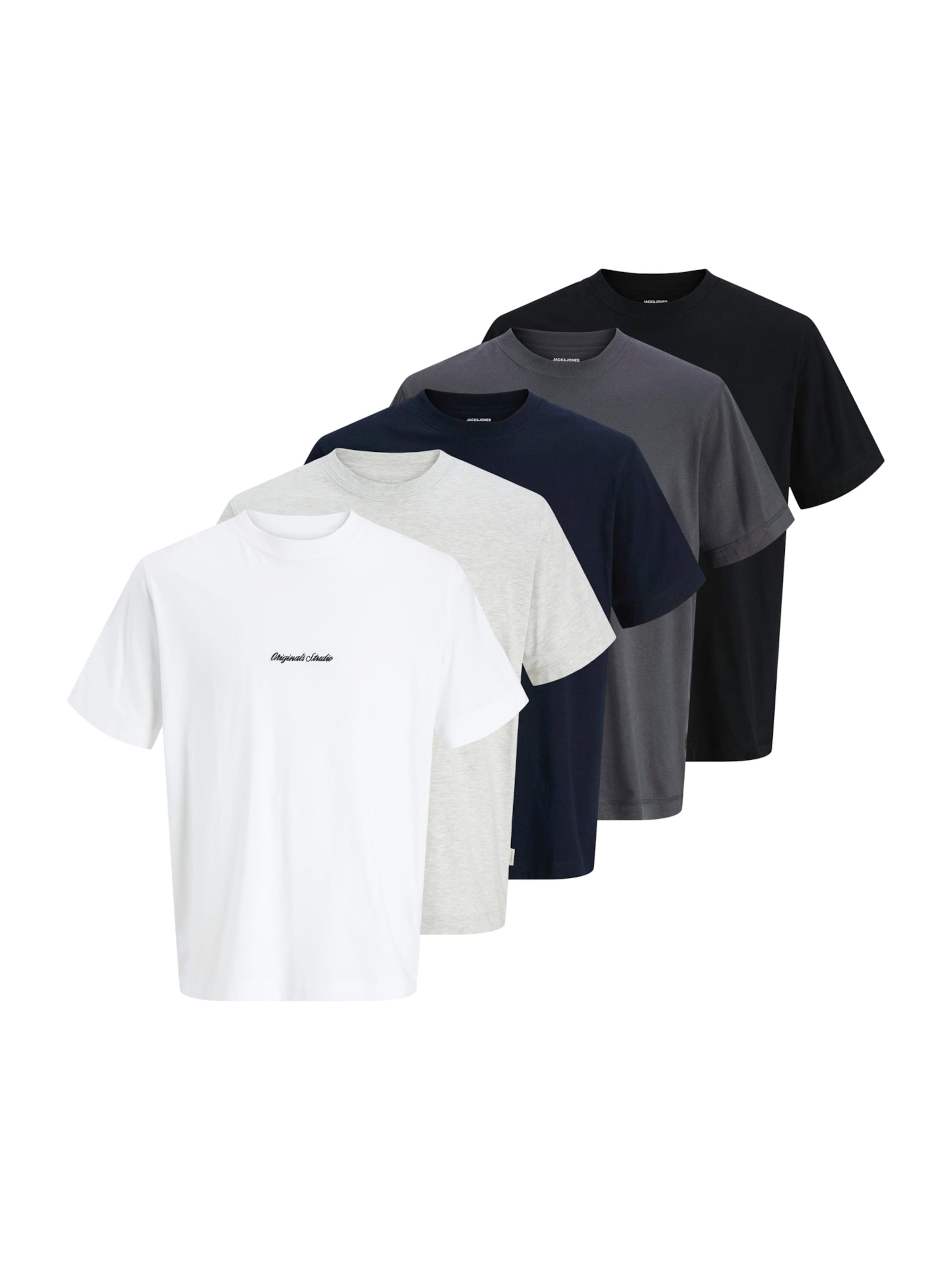 JACK & JONES Футболка 'JORNORREBRO' в цветах Navy, Grey, Mottled Grey, Black, White
JACK & JONES Футболка 'JORNORREBRO' в цветах Navy, Grey, Mottled Grey, Black, White