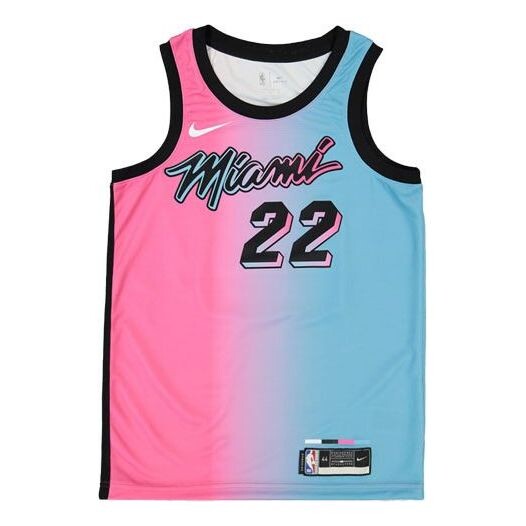 Майка Men's Nike NBA Gradient Basketball SW Fan Edition Miami Heat Jimmy Butler 2 No. 2 'Blue Pink' Jersey, синий
Майка Men's Nike NBA Gradient Basketball SW Fan Edition Miami Heat Jimmy Butler 2 No. 2 'Blue Pink' Jersey, синий
