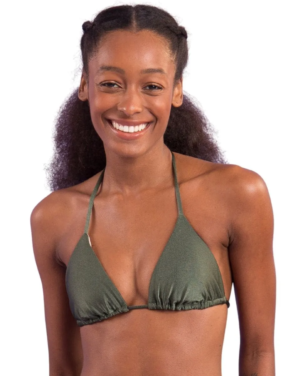 Однотонный лиф бикини с треугольными чашечками и мягкой подкладкой Río de Sol, цвет Kaki
Однотонный лиф бикини с треугольными чашечками и мягкой подкладкой Río de Sol, цвет Kaki