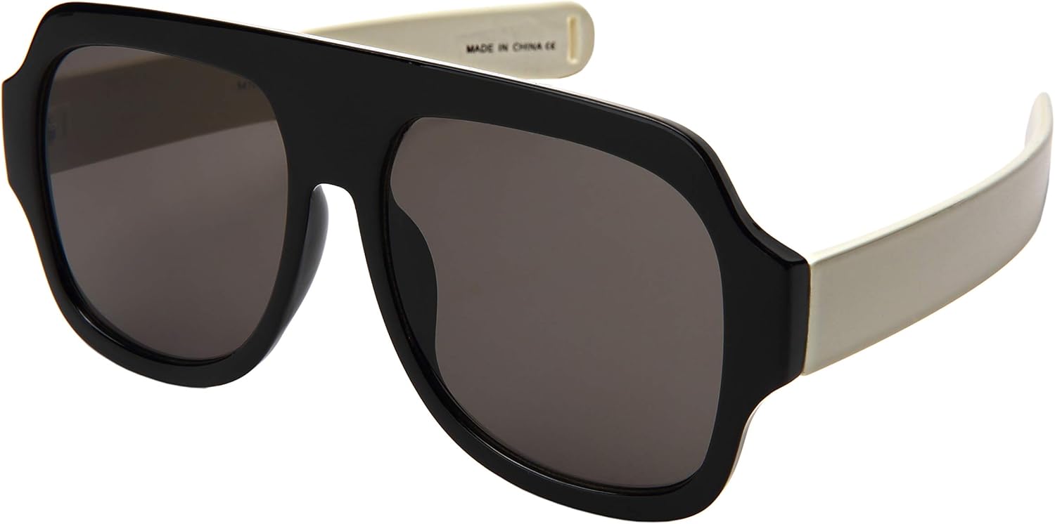 Солнцезащитные очки EDGEIWEAR квадратной формы для женщин и мужчин, авиаторские солнцезащитные очки с плоской верхней частью 541095-KGM-1(BLK+WHT.sd), Black+white Frame/Grey Lens
Солнцезащитные очки EDGEIWEAR квадратной формы для женщин и мужчин, авиаторские солнцезащитные очки с плоской верхней частью 541095-KGM-1(BLK+WHT.sd), Black+white Frame/Grey Lens