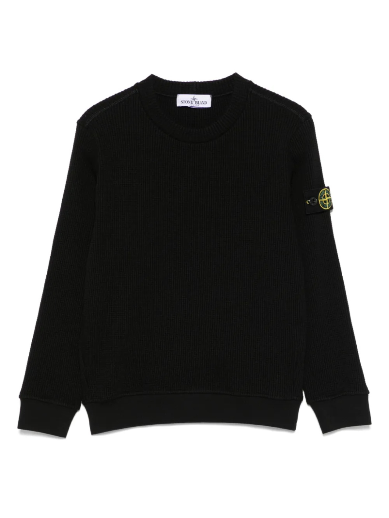 Фактурный свитер Stone Island Junior, черный
Фактурный свитер Stone Island Junior, черный