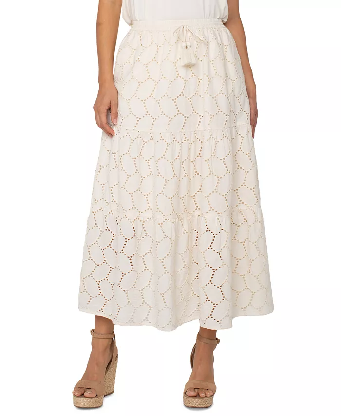 Женская хлопковая юбка макси с люверсами Liverpool Los Angeles, белый
Женская хлопковая юбка макси с люверсами Liverpool Los Angeles, белый