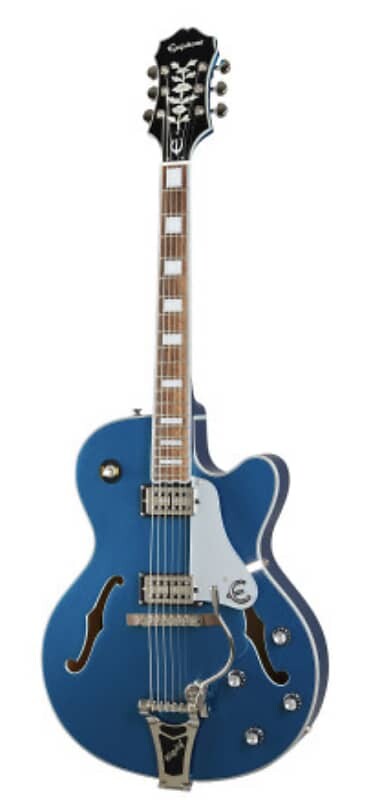 Электрогитара Epiphone Emperor Swingster with Pau Ferro Fretboard 2020 - Present - Delta Blue Metallic
Электрогитара Epiphone Emperor Swingster with Pau Ferro Fretboard 2020 - Present - Delta Blue Metallic