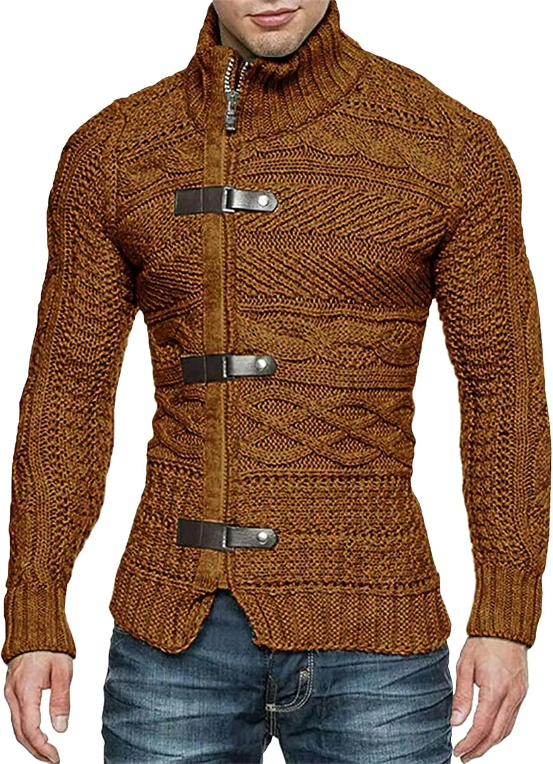 Мужской полный замок вязаный стильный свитер водолазка теплый длинный рукав кардиган slim fit
Мужской полный замок вязаный стильный свитер водолазка теплый длинный рукав кардиган slim fit