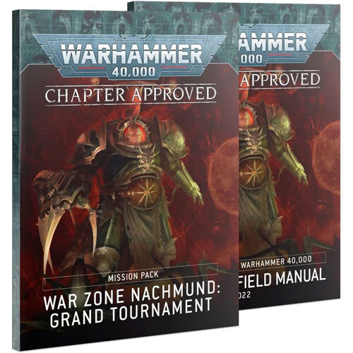 Миниатюра Games Workshop Warhammer 40K: Chapter Approved - War Zone Nachmund Grand Tournament Mission Pack & Munitorum Field Manual 2022
Миниатюра Games Workshop Warhammer 40K: Chapter Approved - War Zone Nachmund Grand Tournament Mission Pack & Munitorum Field Manual 2022