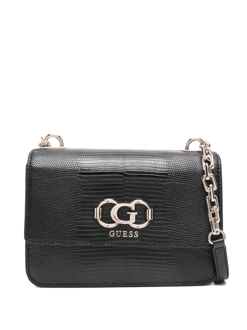 Сумка-кошелек из тисненой кожи с цепочным ремешком GUESS USA, черный
Сумка-кошелек из тисненой кожи с цепочным ремешком GUESS USA, черный