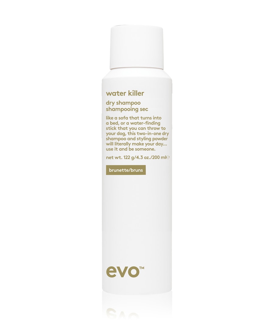 Сухой шампунь evo water killer dry shampoo brunette, 200 ml
Сухой шампунь evo water killer dry shampoo brunette, 200 ml