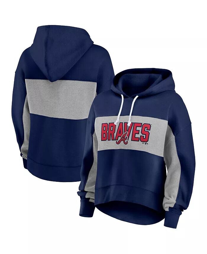 Женский темно-синий пуловер с капюшоном Atlanta Braves Fanatics
Женский темно-синий пуловер с капюшоном Atlanta Braves Fanatics