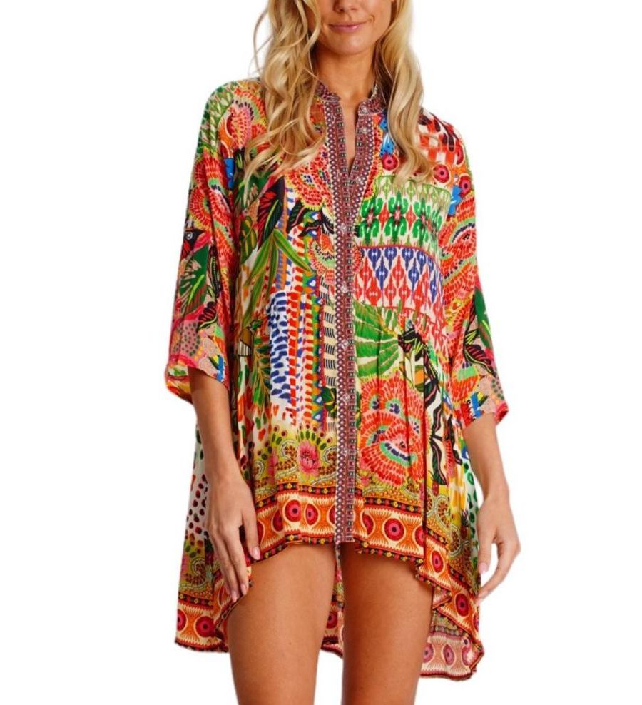 Женское короткое асимметричное платье с V-образным вырезом и рукавами средней длины La Moda Clothing, No Color
Женское короткое асимметричное платье с V-образным вырезом и рукавами средней длины La Moda Clothing, No Color