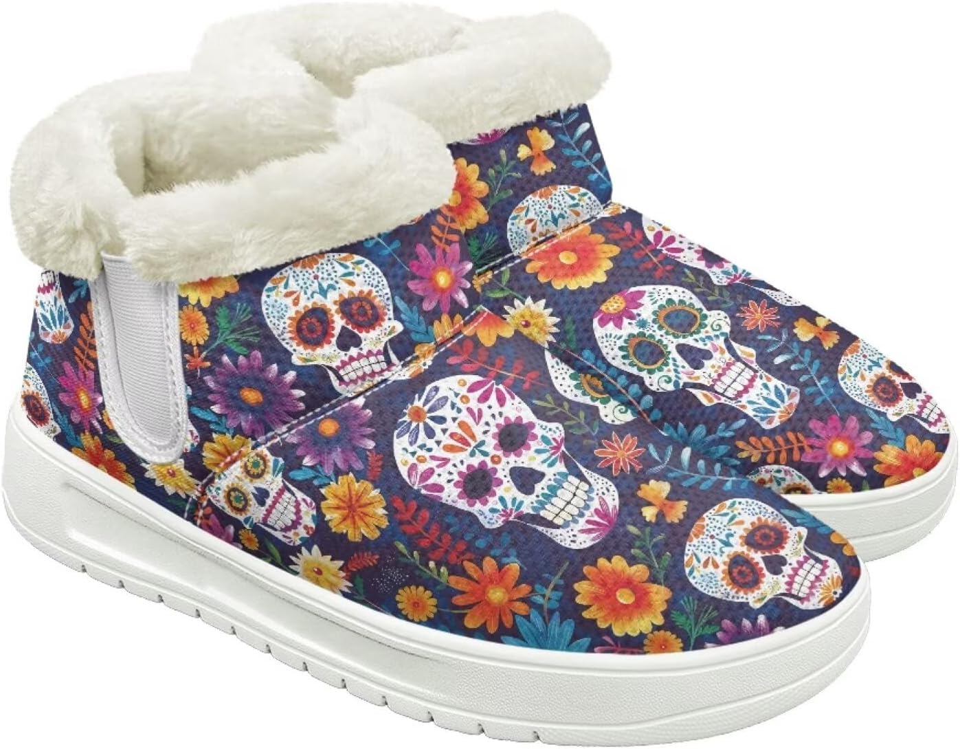 Мужские зимние ботинки Qoiuvncy, повседневные сапоги для снега, для мужчин, уютные с меховой подкладкой, теплые, с низким верхом, Floral Skull
Мужские зимние ботинки Qoiuvncy, повседневные сапоги для снега, для мужчин, уютные с меховой подкладкой, теплые, с низким верхом, Floral Skull