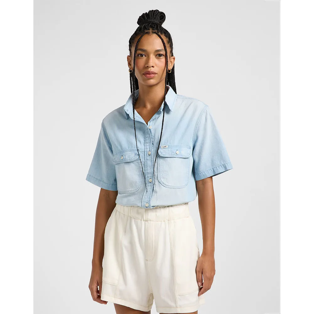 Рубашка с коротким рукавом Lee Chambray Utility, синий
Рубашка с коротким рукавом Lee Chambray Utility, синий