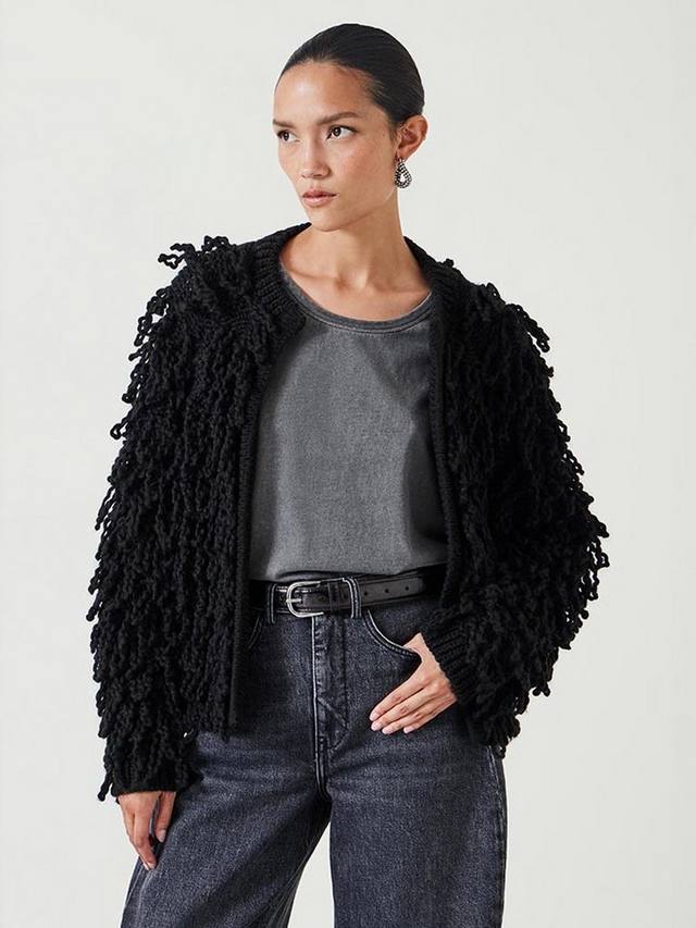Кардиган с открытой горловиной leah loop HUSH, черный
Кардиган с открытой горловиной leah loop HUSH, черный