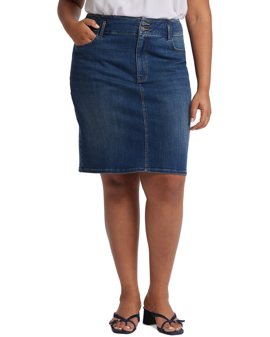 Юбка NYDJ Plus Olympus с высокой посадкой, синий 
Юбка NYDJ Plus Olympus с высокой посадкой, синий